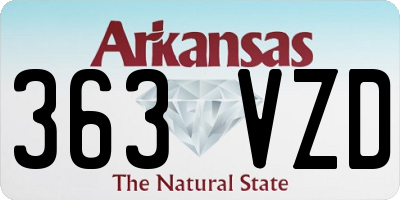 AR license plate 363VZD