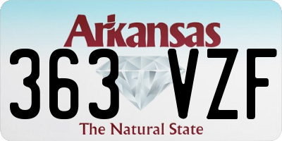 AR license plate 363VZF