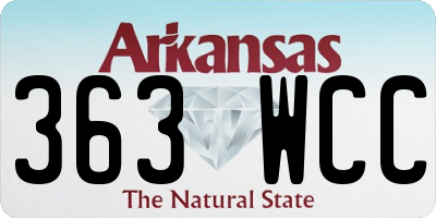 AR license plate 363WCC