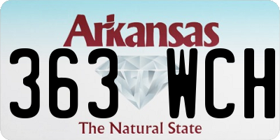 AR license plate 363WCH