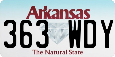 AR license plate 363WDY