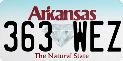 AR license plate 363WEZ