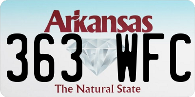 AR license plate 363WFC