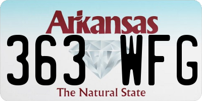 AR license plate 363WFG