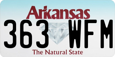 AR license plate 363WFM