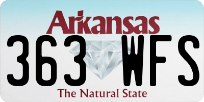 AR license plate 363WFS