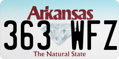 AR license plate 363WFZ