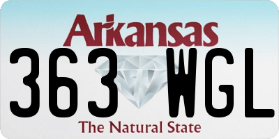 AR license plate 363WGL