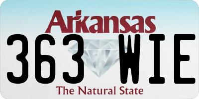 AR license plate 363WIE