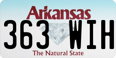 AR license plate 363WIH
