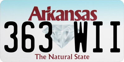 AR license plate 363WII