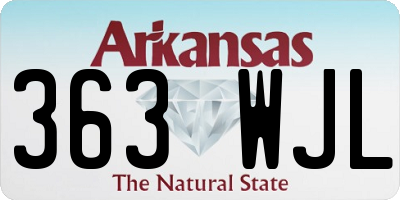 AR license plate 363WJL