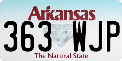 AR license plate 363WJP