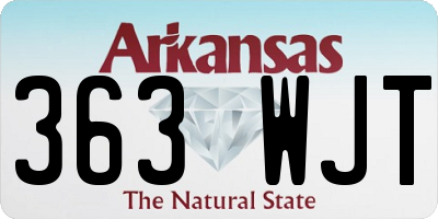 AR license plate 363WJT