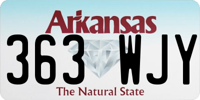 AR license plate 363WJY
