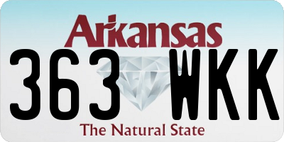 AR license plate 363WKK