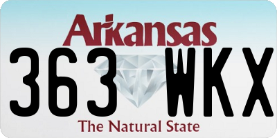 AR license plate 363WKX