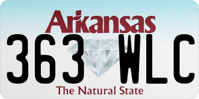 AR license plate 363WLC