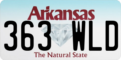 AR license plate 363WLD