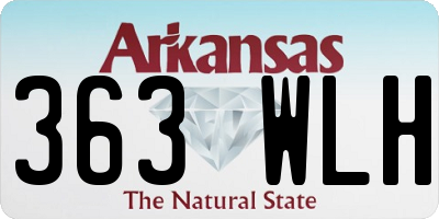 AR license plate 363WLH