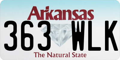 AR license plate 363WLK