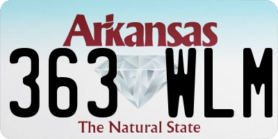 AR license plate 363WLM