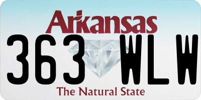 AR license plate 363WLW