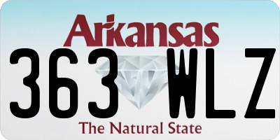 AR license plate 363WLZ