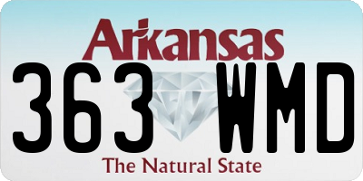 AR license plate 363WMD