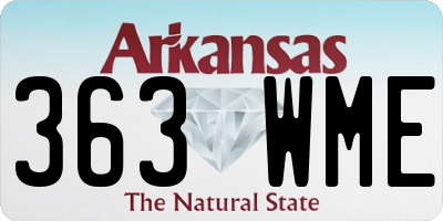 AR license plate 363WME