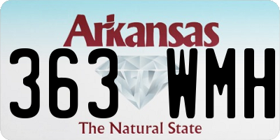 AR license plate 363WMH