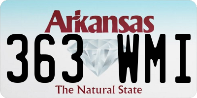 AR license plate 363WMI