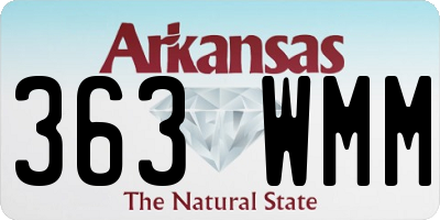 AR license plate 363WMM