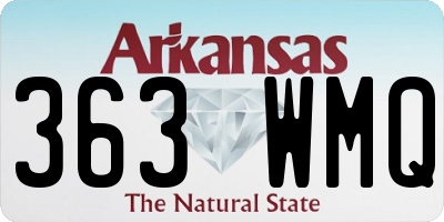 AR license plate 363WMQ
