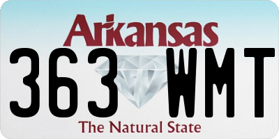 AR license plate 363WMT