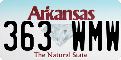 AR license plate 363WMW