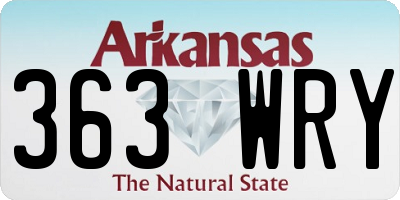 AR license plate 363WRY