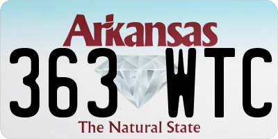 AR license plate 363WTC