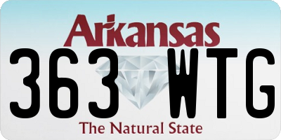 AR license plate 363WTG
