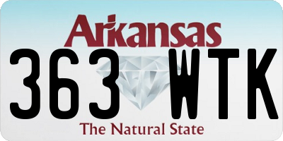 AR license plate 363WTK
