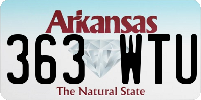 AR license plate 363WTU