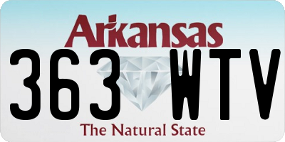 AR license plate 363WTV