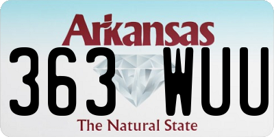 AR license plate 363WUU