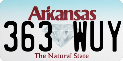 AR license plate 363WUY