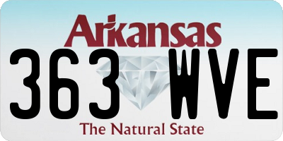 AR license plate 363WVE
