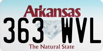 AR license plate 363WVL