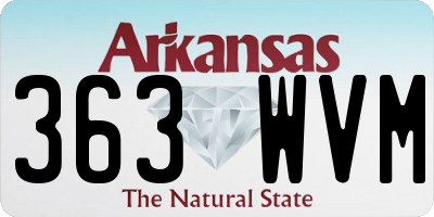AR license plate 363WVM