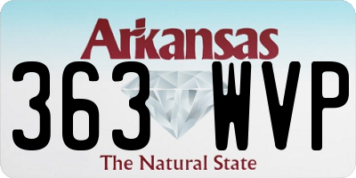 AR license plate 363WVP