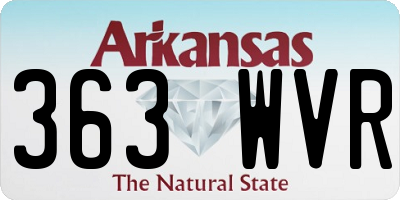AR license plate 363WVR