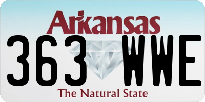 AR license plate 363WWE